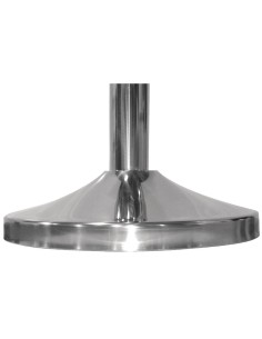 Poteau d'accueil Bolero en acier inoxydable - tête ronde 2