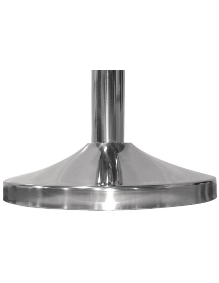 Poteau d'accueil Bolero en acier inoxydable - tête ronde