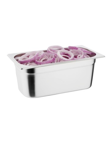 Lot de 9 bacs GN 1/3 Vogue - 33 L inox