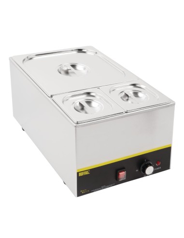Ensemble de bacs GN 1/6 et 2/3 inox Vogue - 150 mm