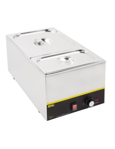 Ensemble de bacs GN 1/3 et 2/3 inox avec couvercles Vogue