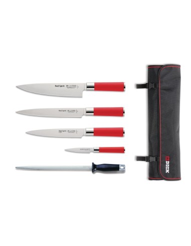Ensemble de 5 couteaux Dick Red Spirit avec étui - 210mm à 90mm