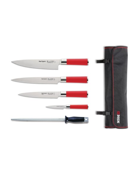 Ensemble de 5 couteaux Dick Red Spirit avec étui - 210mm à 90mm