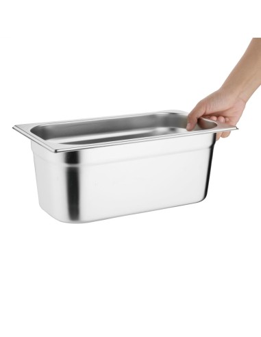 Lot de 8 bacs GN 1/3 Vogue - Inox 29,6 L