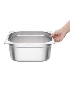 Ensemble de bacs GN 1/2 inox Vogue - 2 pièces 2