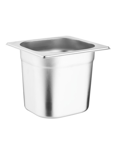 Ensemble inox 6 GN 1/6 Vogue avec couvercles - 13,2 L