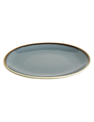 Assiettes Kiln Olympia océan 230 mm - lot de 6