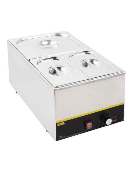 Ensemble de bacs GN 1/2 et 2 x 1/4 inox Vogue - 150 mm