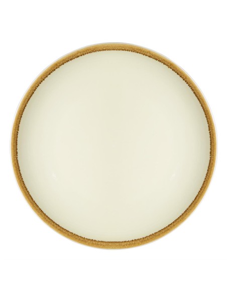 Assiettes plates Kiln Olympia sable 230 mm - lot de 6