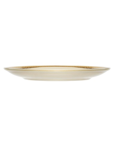 Assiettes plates Kiln Olympia sable 230 mm - lot de 6