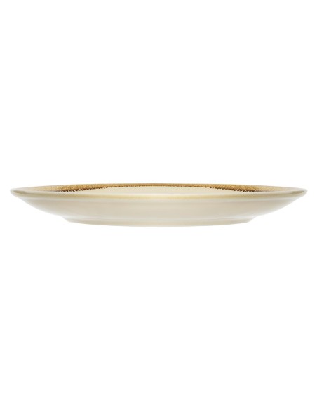 Assiettes plates Kiln Olympia sable 230 mm - lot de 6