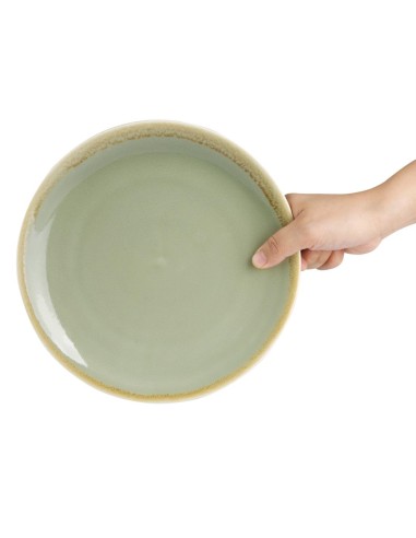 Assiettes plates rondes Kiln Olympia 230 mm - lot de 6