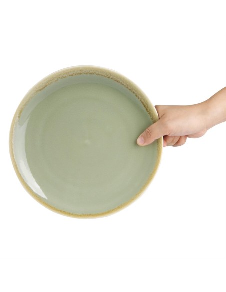 Assiettes plates rondes Kiln Olympia 230 mm - lot de 6