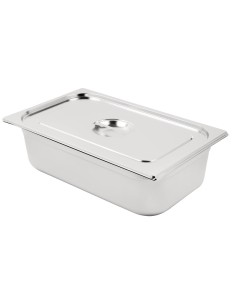 Bac GN 1/1 en inox avec couvercle Vogue - 20 L