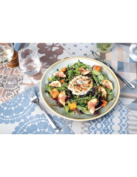 Assiettes plates rondes Kiln Olympia 230 mm - lot de 6