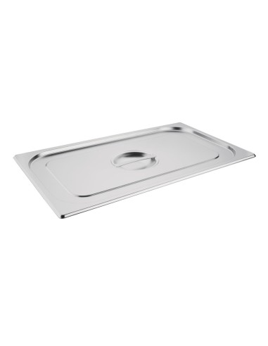 Bac GN 1/1 en inox avec couvercle Vogue - 20 L