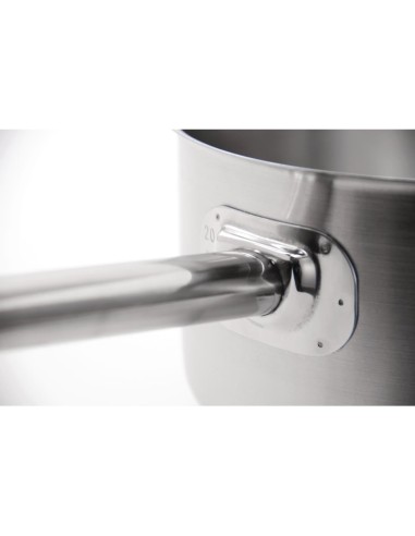 Casserole inox Vogue 5 L - Induction, bec verseur, 5 L