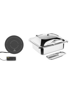 Ensemble chafing dish induction Olympia GN 1/2 - Haute efficacité
