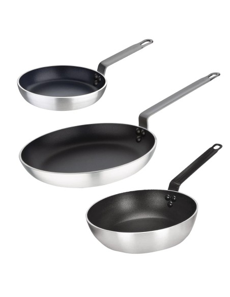 Ensemble 3 pièces poêles antiadhésives Vogue Cook Like A Pro