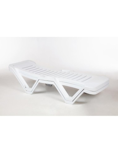 Bains de soleil blanc Resol - lot de 4, empilables