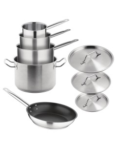 Batterie de cuisine induction inox 5 pièces Vogue Cook Like A Pro