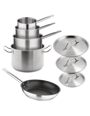 Batterie de cuisine induction inox 5 pièces Vogue Cook Like A Pro