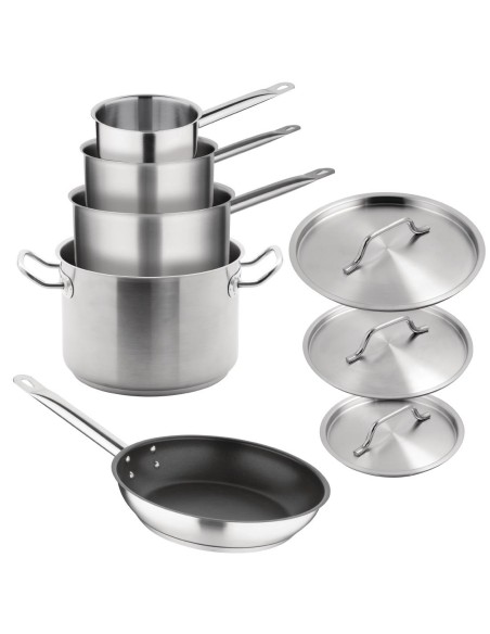 Batterie de cuisine induction inox 5 pièces Vogue Cook Like A Pro
