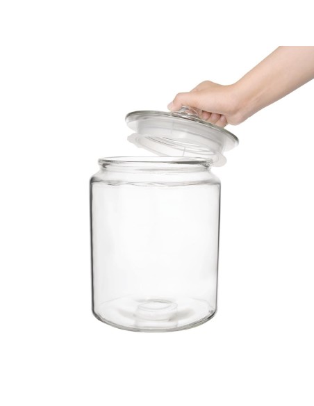 Ensemble de bocaux à biscuits en verre Olympia 6350ml & 3800ml