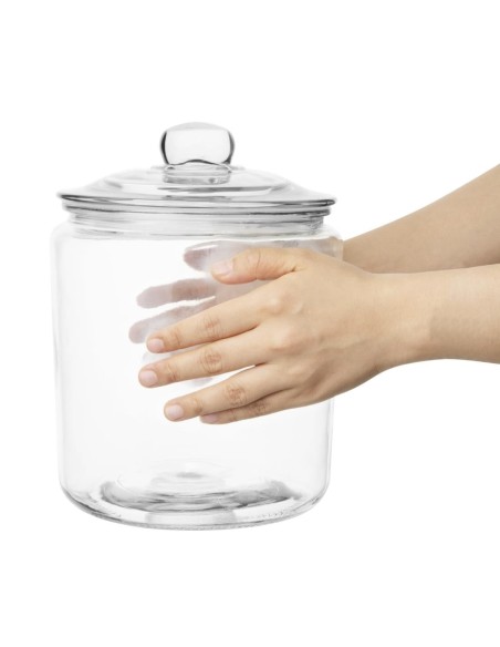 Ensemble de bocaux à biscuits en verre Olympia 6350ml & 3800ml