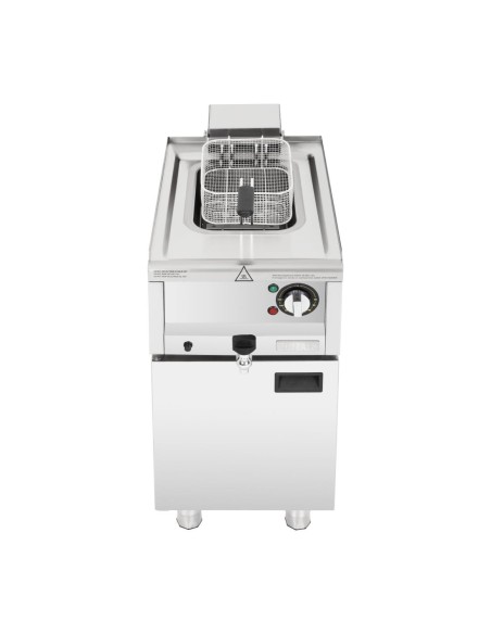 Friteuse Buffalo Série 600 8 L - 6 kW, inox, sécurité