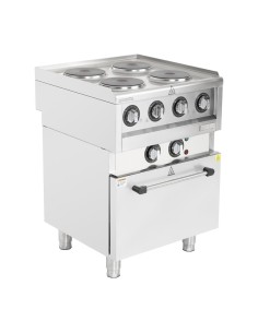 Fourneau électrique 4 feux Buffalo Série 600 - 3 kW convection