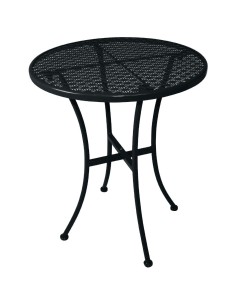 Table bistro ronde Bolero noire 600 mm - lot de 15