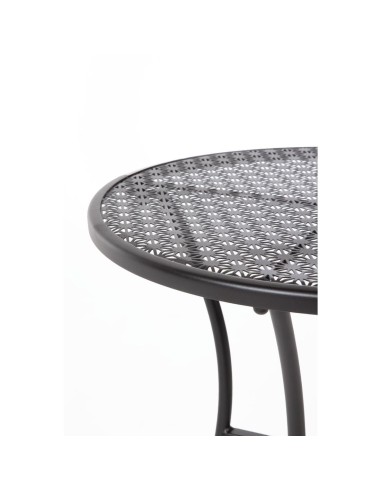 Table bistro ronde Bolero noire 600 mm - lot de 15