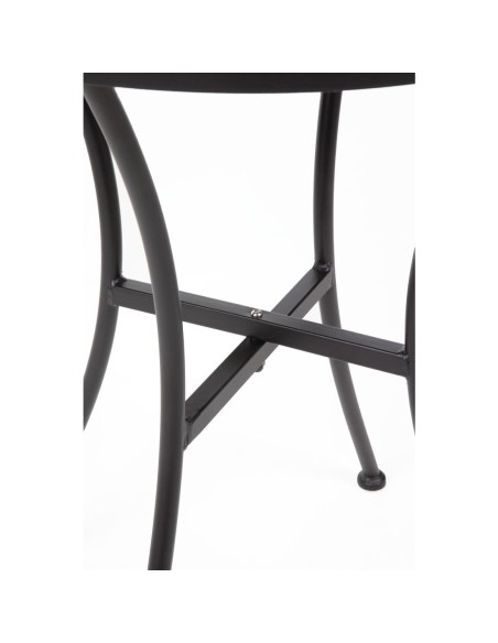 Table bistro ronde Bolero noire 600 mm - lot de 15