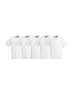 Vestes de cuisine Whites Boston L - lot de 5