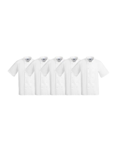 Vestes de cuisine Whites Boston L - lot de 5