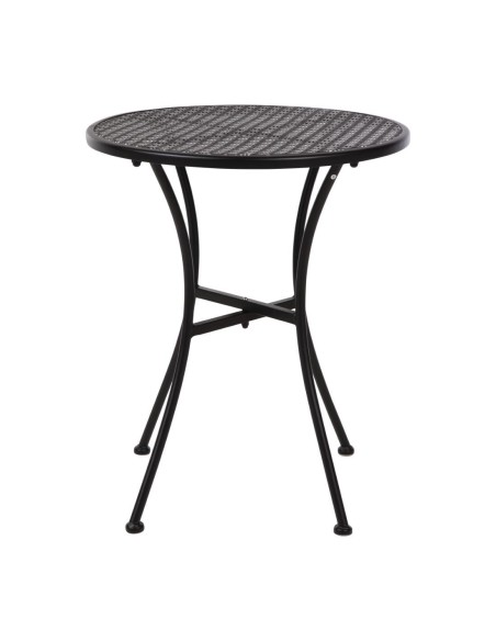 Table bistro ronde Bolero noire 600 mm - lot de 15