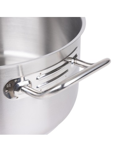 Faitout Vogue 7,5L - Acier inox 18/10, compatible induction
