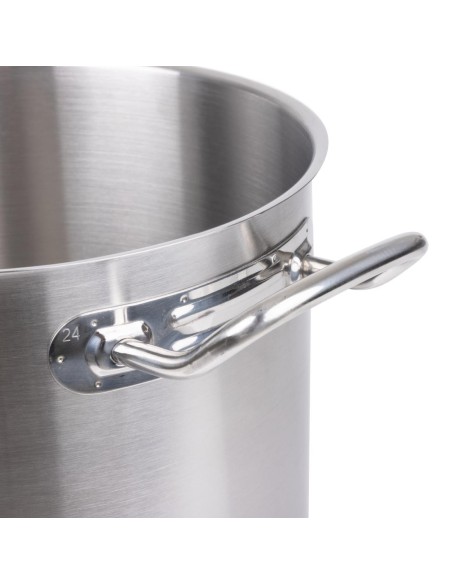Marmite haute inox Vogue 240mm - 10,5 L