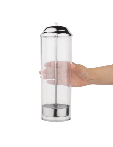 Distributeur de pailles en plastique Olympia - 270x90 mm