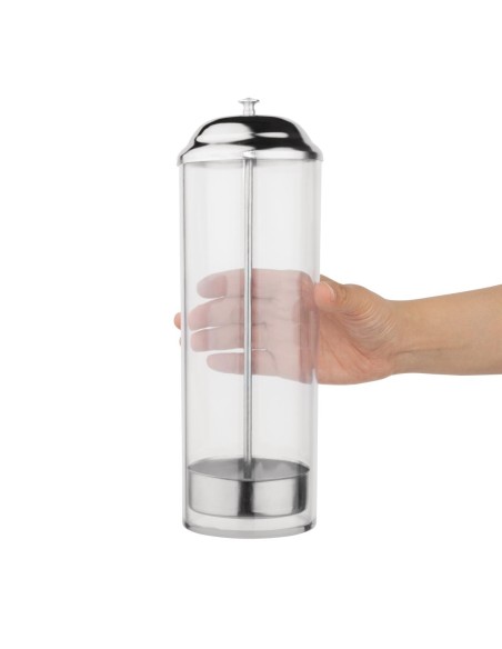 Distributeur de pailles en plastique Olympia - 270x90 mm