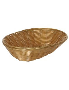 Corbeille ovale en osier polypropylène Olympia - lot de 6