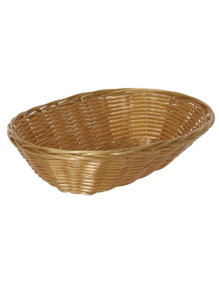 Corbeille ovale en osier polypropylène Olympia - lot de 6
