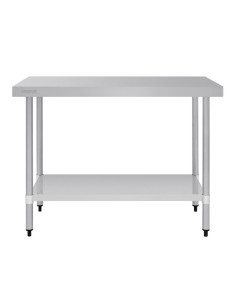 Table de préparation inox Vogue 1200x600 mm sans rebord 2