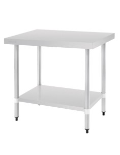 Table de préparation inox Vogue 900x600 mm - Sans rebord