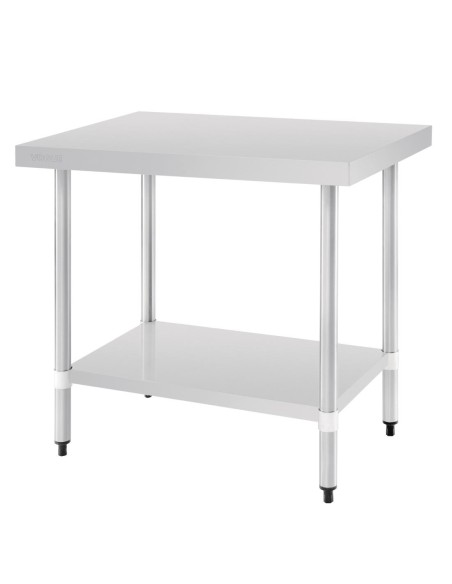 Table de préparation inox Vogue 900x600 mm - Sans rebord