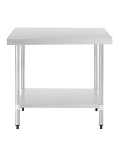Table de préparation inox Vogue 900x600 mm - Sans rebord 2