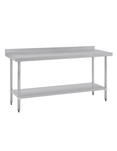 Table de préparation Vogue 1800x600 mm - inox 304, dosseret 60 mm