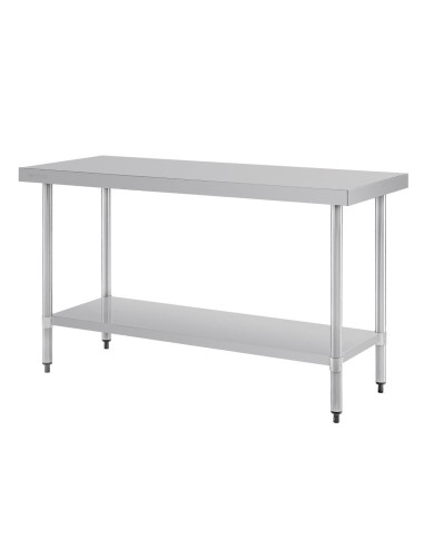 Table de préparation inox Vogue 1500x600 mm - Sans rebord