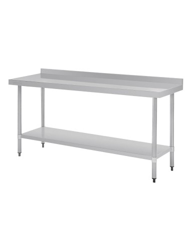 Table de préparation Vogue 1800x600 mm - inox 304, dosseret 60 mm